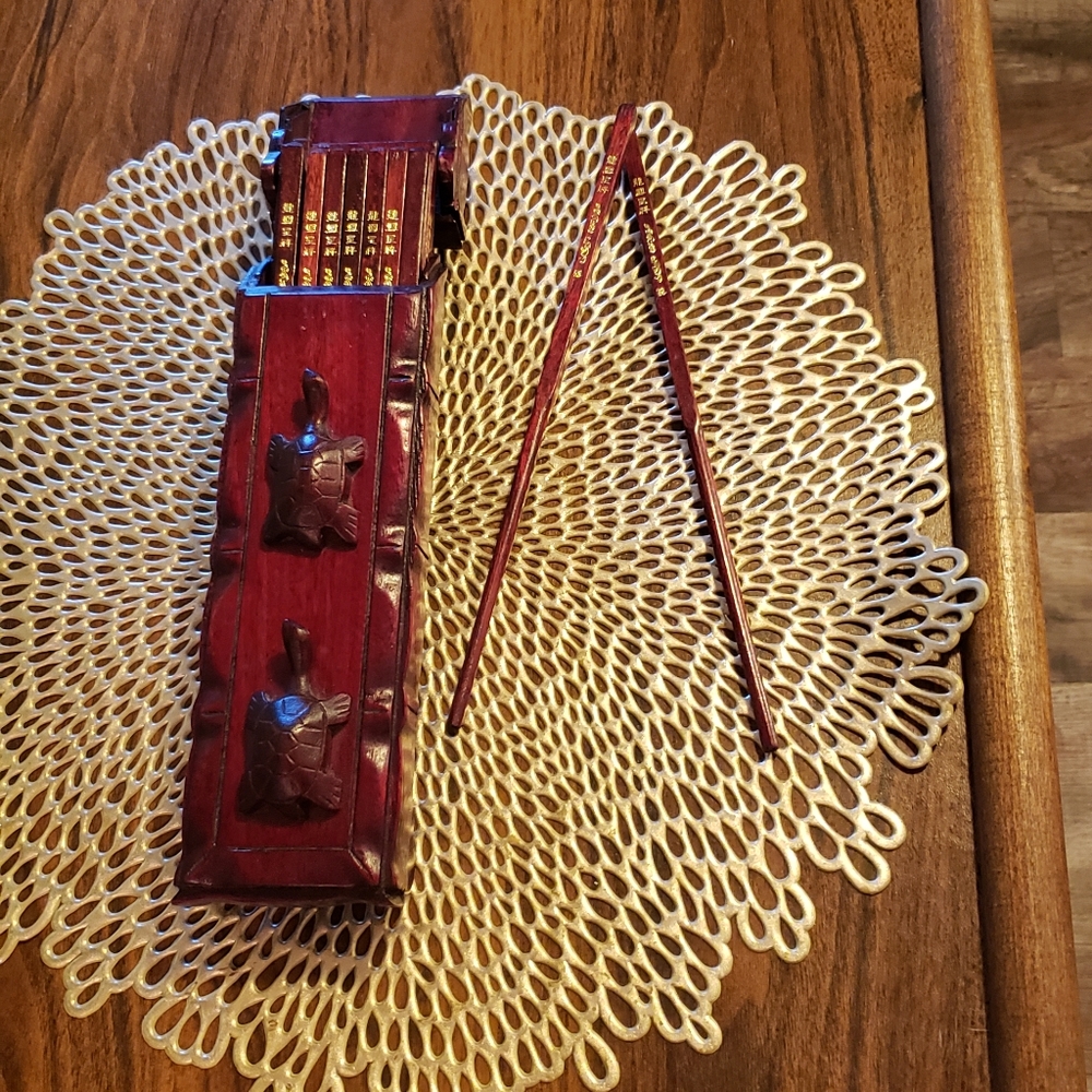 Wooden Chop Stick Set of 8